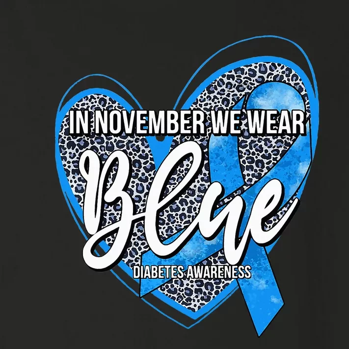 In November We Wear Blue Diabetes Awareness Month Toddler Long Sleeve Shirt