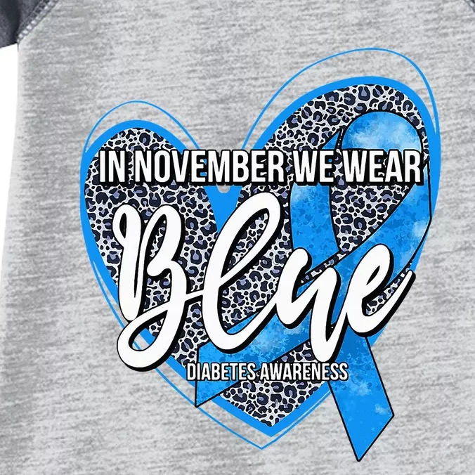 In November We Wear Blue Diabetes Awareness Month Infant Baby Jersey Bodysuit