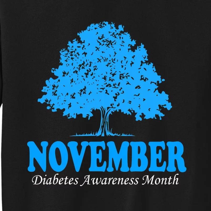 In November We Wear Blue Pumpkin Diabetes Awareness Month Sweatshirt