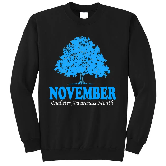 In November We Wear Blue Pumpkin Diabetes Awareness Month Sweatshirt