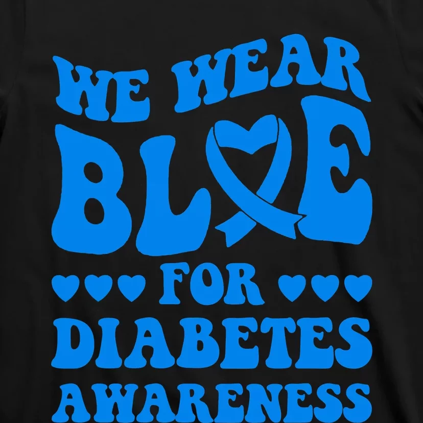 In November We Wear Blue Rainbow Diabetes Awareness Month T-Shirt