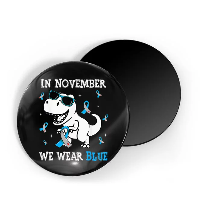 In November We Wear Blue Diabetes Awareness Kids Magnet