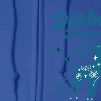 In November We Wear Blue Diabetes Awareness Meaningful Gift Full Zip Hoodie