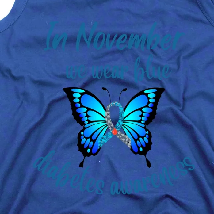 In November We Wear Blue Diabetes Awareness Gift Tank Top