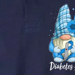 In November We Wear Blue Diabetes Awareness Blue Gnome Softstyle Adult Sport Polo