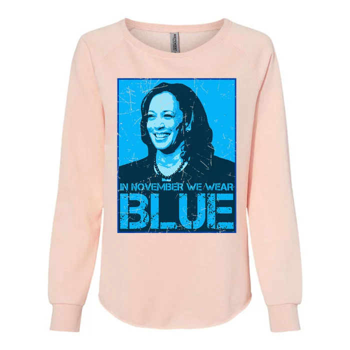 In November We Wear Blue Kamala Harris 2024 Womens California Wash Sweatshirt