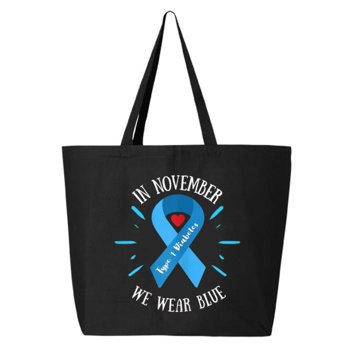 In November We Wear Blue, Type 1 Diabetes Awareness 25L Jumbo Tote