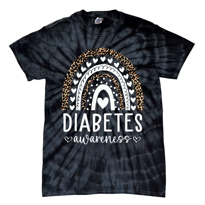 In November We Wear Blue Diabetes Awareness Month Tie-Dye T-Shirt