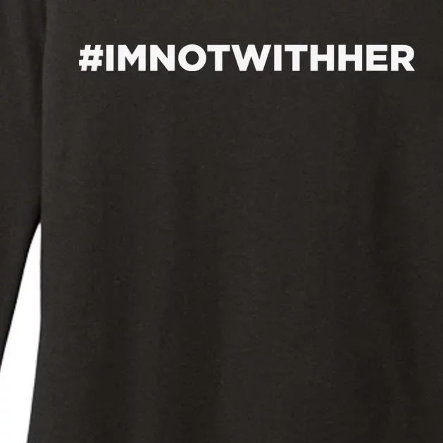 IM Not With Her Anti Kamala Harris 2024 Womens CVC Long Sleeve Shirt