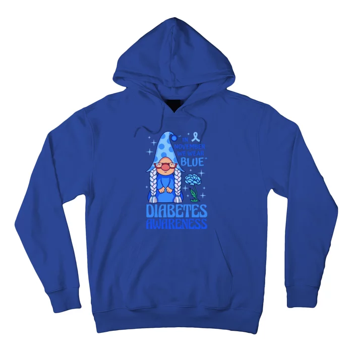 In November We Wear Blue For Diabetes Awareness Hoodie