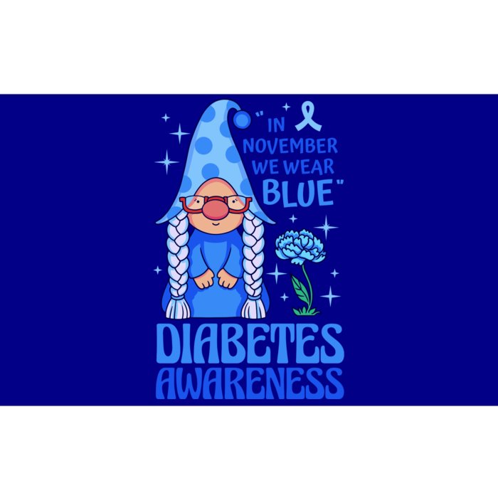 In November We Wear Blue For Diabetes Awareness Bumper Sticker