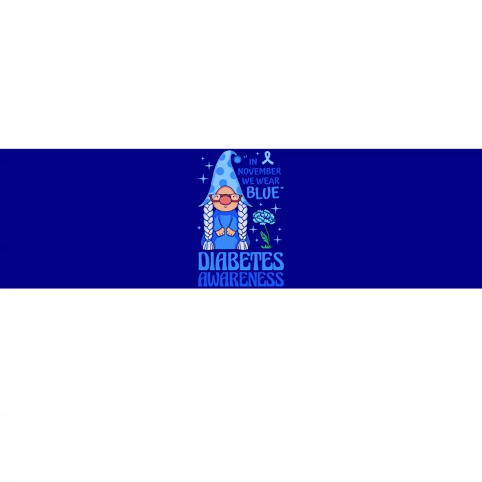 In November We Wear Blue For Diabetes Awareness Bumper Sticker