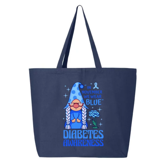 In November We Wear Blue For Diabetes Awareness 25L Jumbo Tote