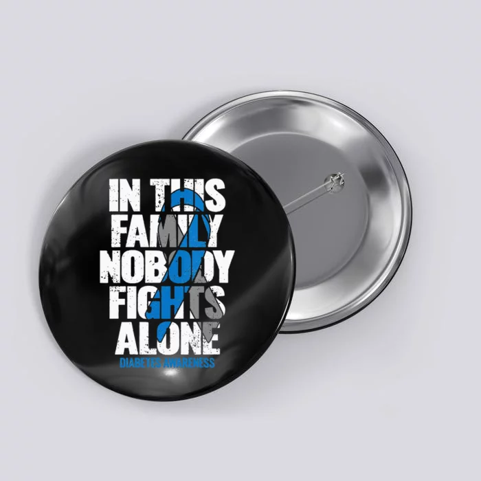 In November we Wear Blue T1D T2D Diabetic Diabetes Awareness Button