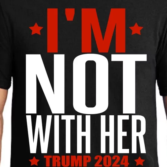 IM Not With Her Trump 2024 Pajama Set