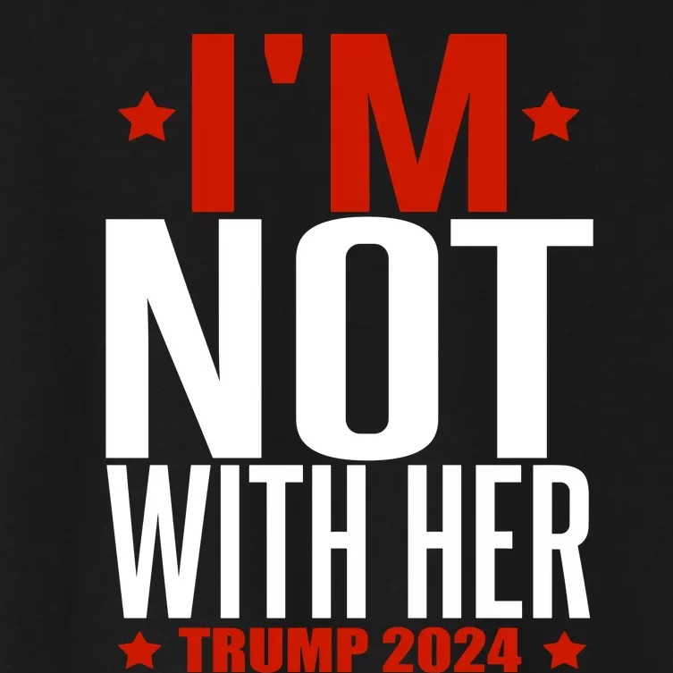 IM Not With Her Trump 2024 Women's Crop Top Tee