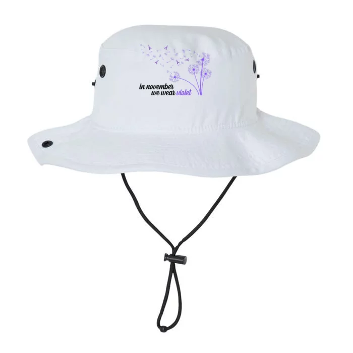 In November We Wear Violet Alzheimer Awareness Legacy Cool Fit Booney Bucket Hat