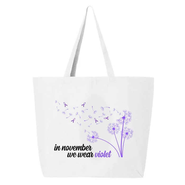 In November We Wear Violet Alzheimer Awareness 25L Jumbo Tote