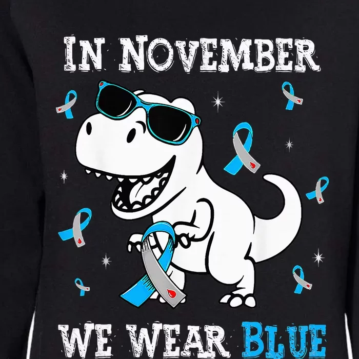 In November We Wear Blue Diabetes Awareness Womens California Wash Sweatshirt