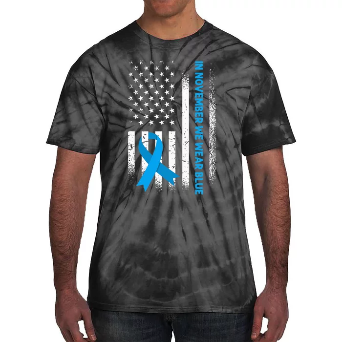 In November We Wear Blue - T1D Diabetes Awareness Tie-Dye T-Shirt