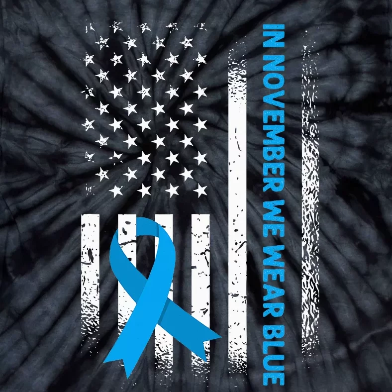 In November We Wear Blue - T1D Diabetes Awareness Tie-Dye T-Shirt