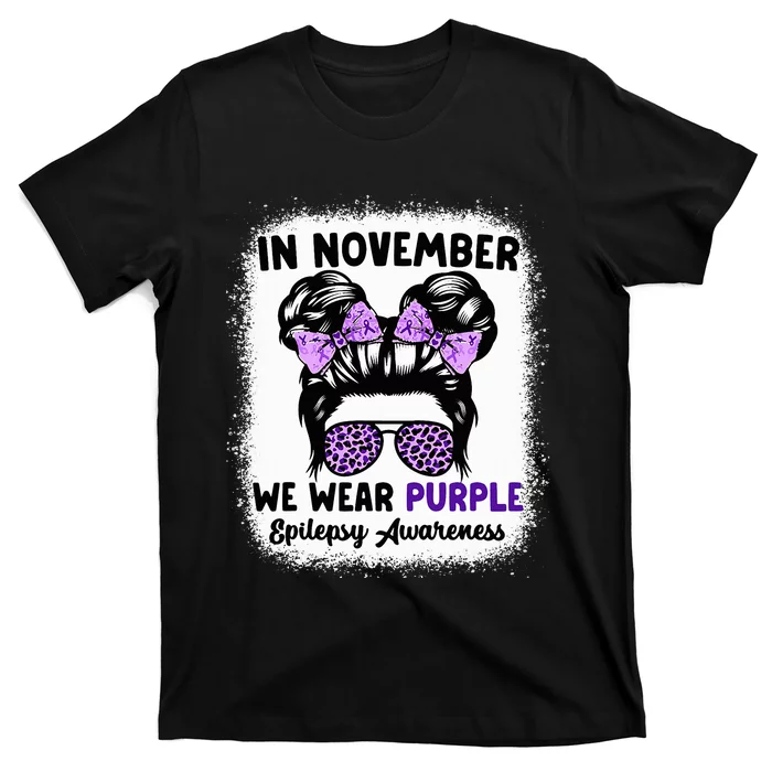 In November We Wear Purple Epilepsy Awareness Women Epilepsy T-Shirt