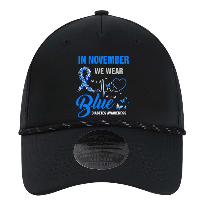 In November We Wear Blue Heartbeat Diabetes Awareness Performance The Dyno Cap