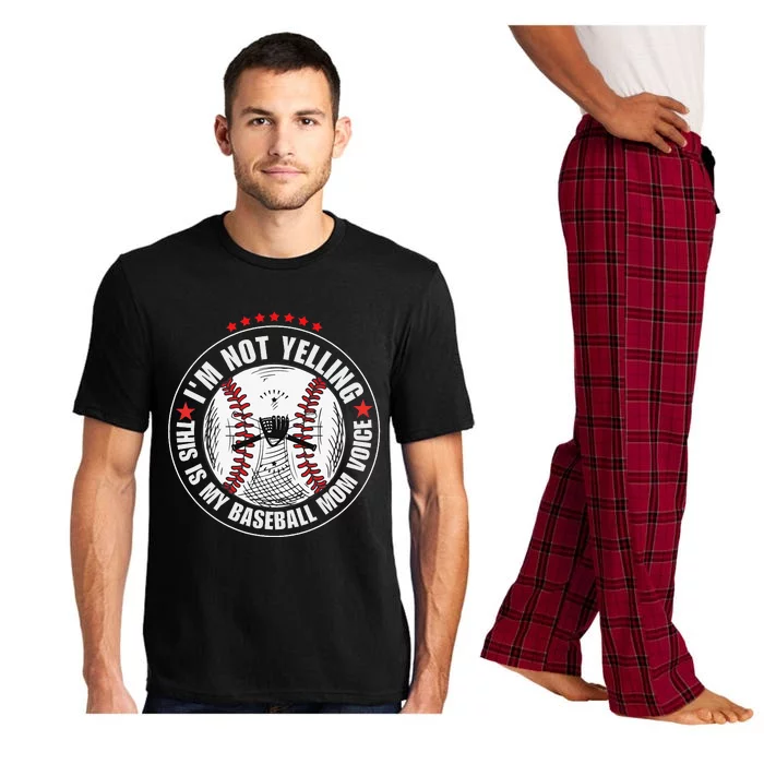 I'm not yelling this is my baseball mom voice Pajama Set