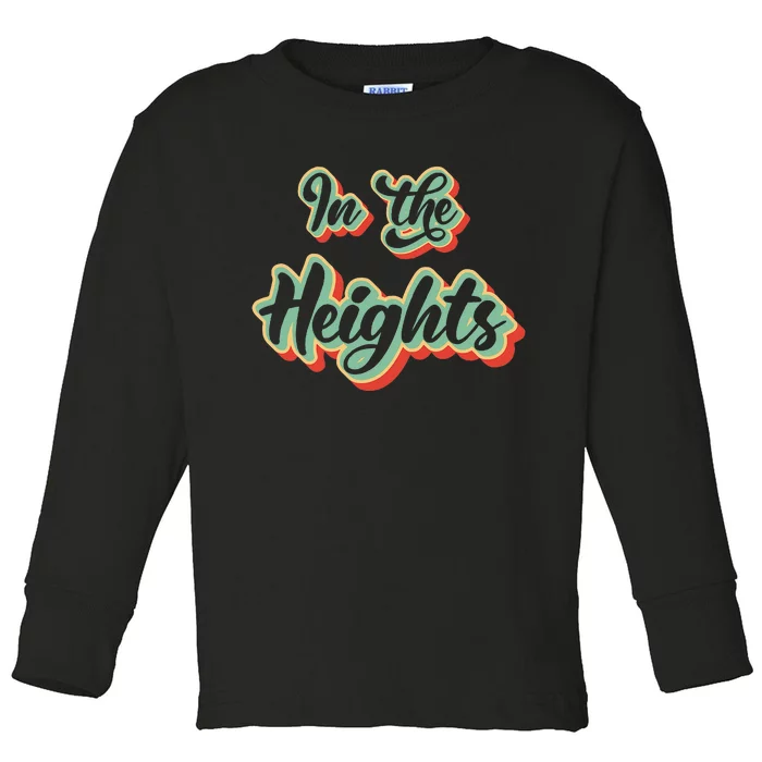 In New York The Washington Heights Toddler Long Sleeve Shirt