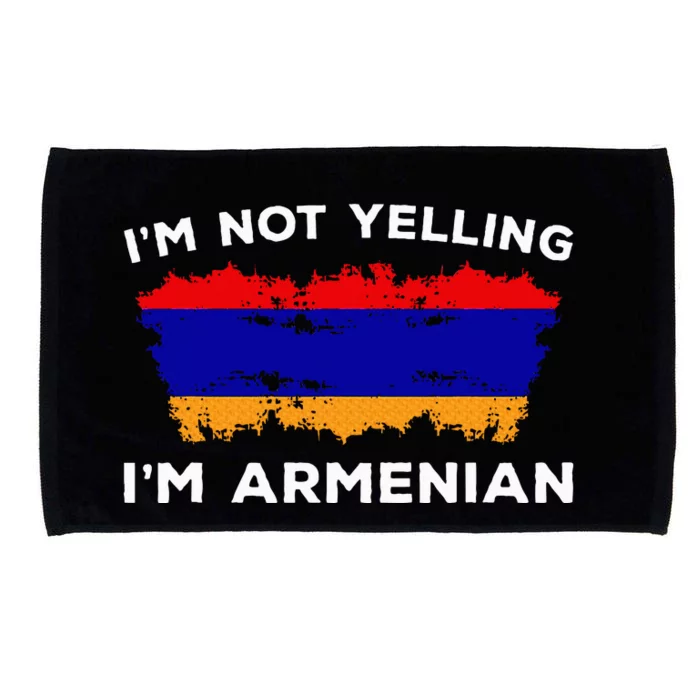 IM Not Yelling IM Armenian Humor Lover Microfiber Hand Towel