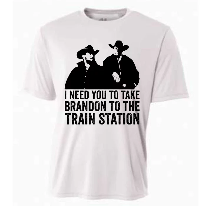 I Need You To Take Brandon To The Train Station Cooling Performance Crew T-Shirt