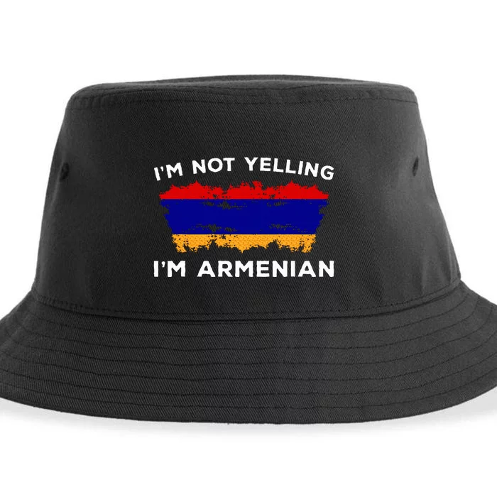 Im Not Yelling Im Armenian Humor Lover Sustainable Bucket Hat