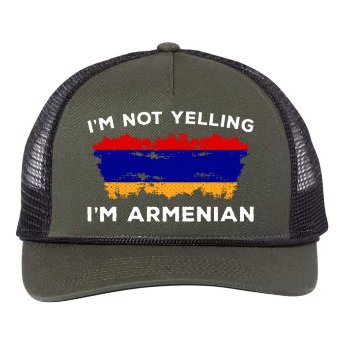 IM Not Yelling IM Armenian Retro Rope Trucker Hat Cap