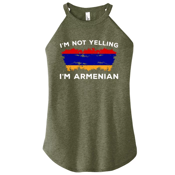 IM Not Yelling IM Armenian Women’s Perfect Tri Rocker Tank