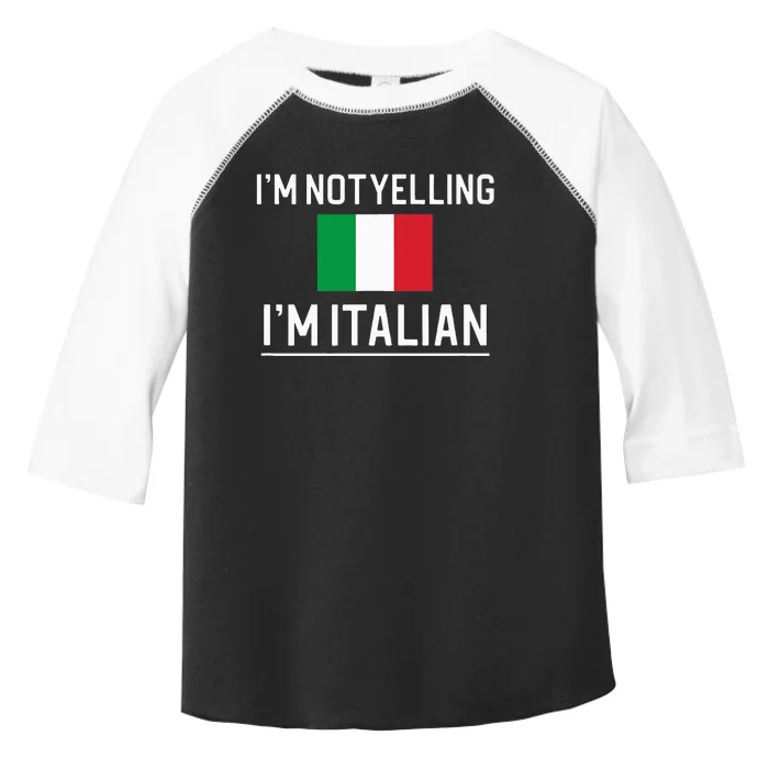 IM Not Yelling IM Italian Toddler Fine Jersey T-Shirt