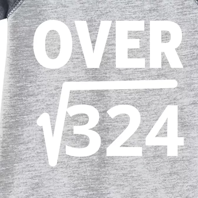 IM Over 18 Funny Square Root Math Design Infant Baby Jersey Bodysuit