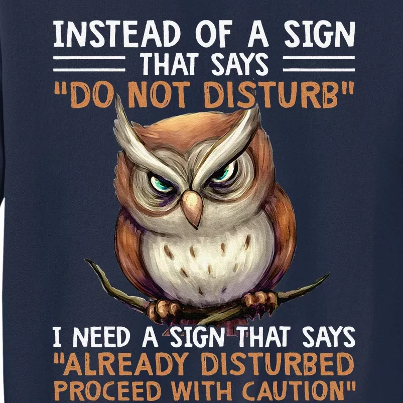 Instead Of A Sign That Says Do Not Disturb Tall Sweatshirt