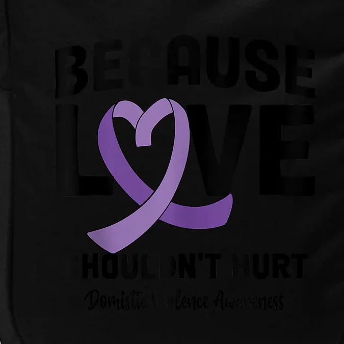 In October Awareness Domestic Violence Awareness Purple Impact Tech Backpack