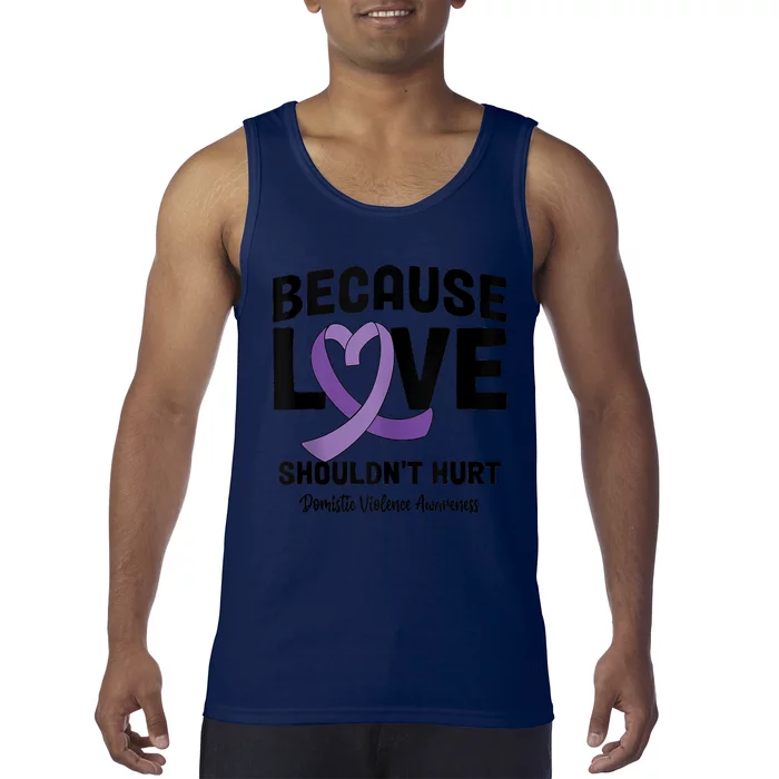 In October Awareness Domestic Violence Awareness Purple Tank Top