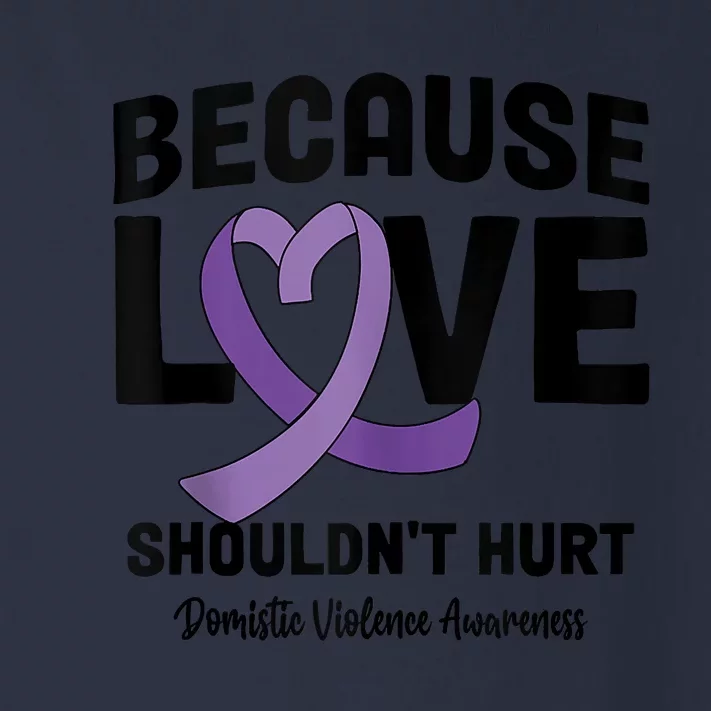 In October Awareness Domestic Violence Awareness Purple Toddler Long Sleeve Shirt