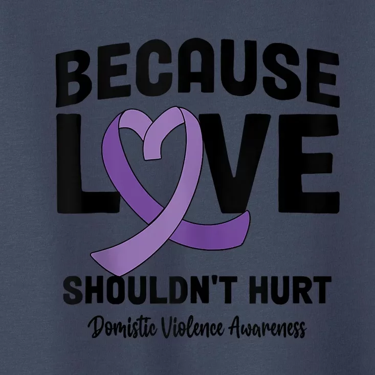 In October Awareness Domestic Violence Awareness Purple Toddler T-Shirt