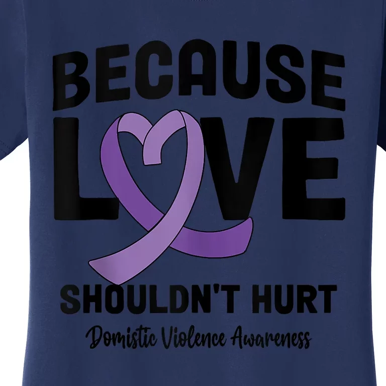 In October Awareness Domestic Violence Awareness Purple Women's T-Shirt