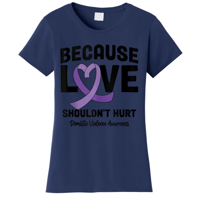 In October Awareness Domestic Violence Awareness Purple Women's T-Shirt