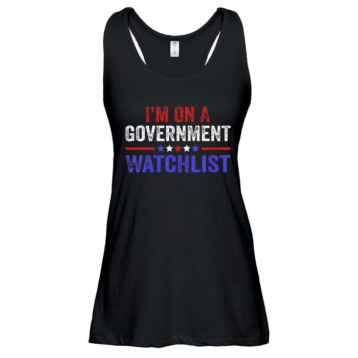 IM On A Government Watchlist Ladies Essential Flowy Tank