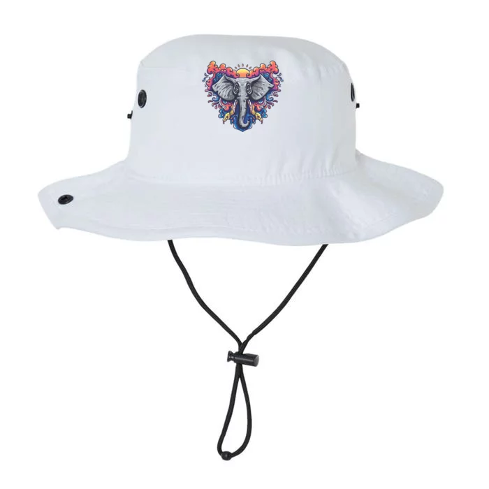 Illustration Of An Elephant Sunrise Legacy Cool Fit Booney Bucket Hat