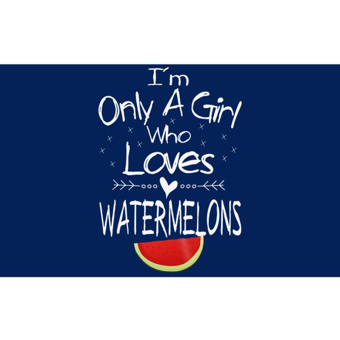 I'm Only A Girl Who Loves Watermelons Valentine's Day Women Bumper Sticker