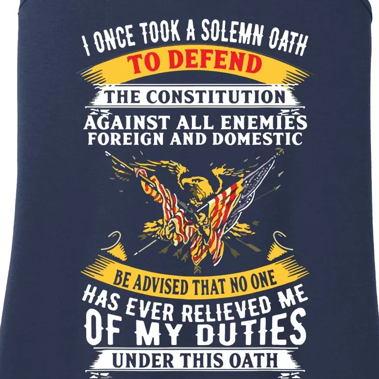 I Once A Solemn Oath To Defend The Constitution Ladies Essential Tank