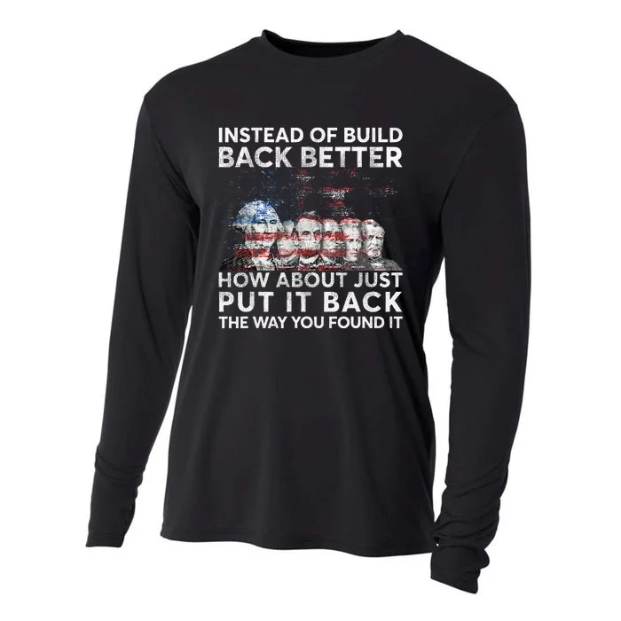 Instead Of Build Back Better How About Just Put It Back Cooling Performance Long Sleeve Crew