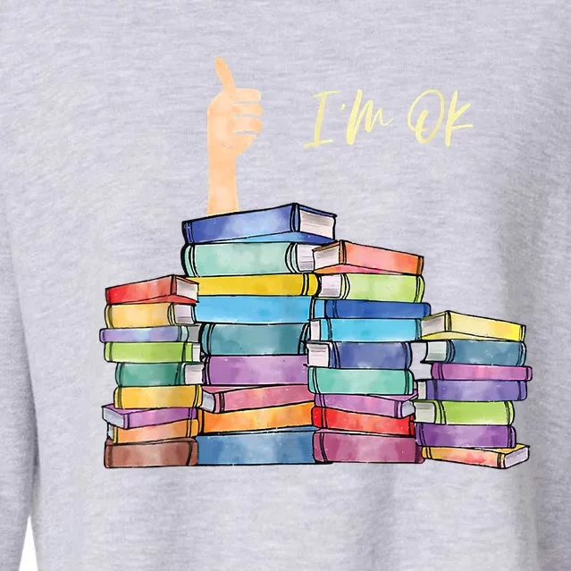 Iam Ok Book Lover National Book Lovers Day Cropped Pullover Crew