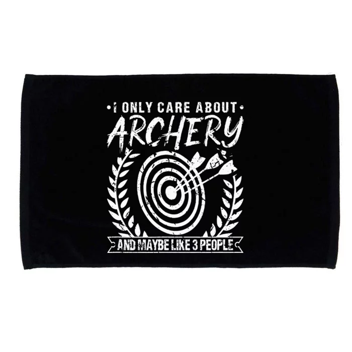 I Only Care About Archery Funny Bow Hunting Hunter Archer Microfiber Hand Towel